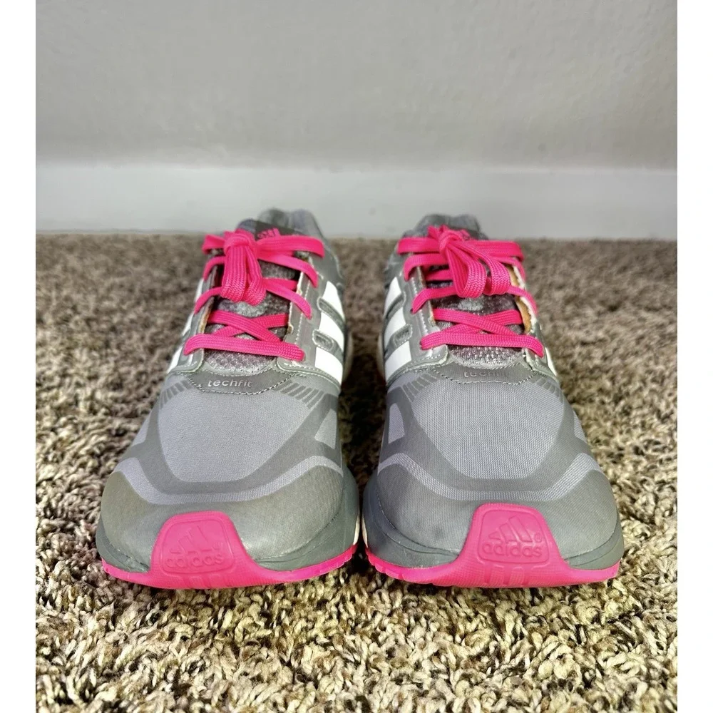 Adidas  Response Boost Techfit Women's Size 8.5 Running Shoes Gray Pink B35767